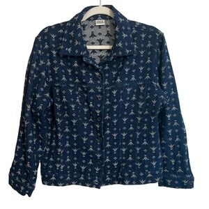 AKA Los Angeles Denim Button Front Outerwear Jacket